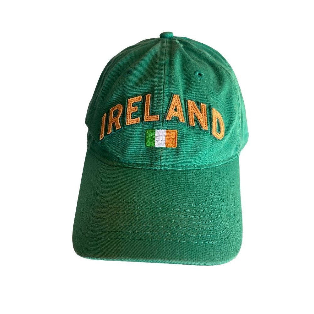 Green Ireland Embroidered Letter Flag Adjustable‎ Hat Cap